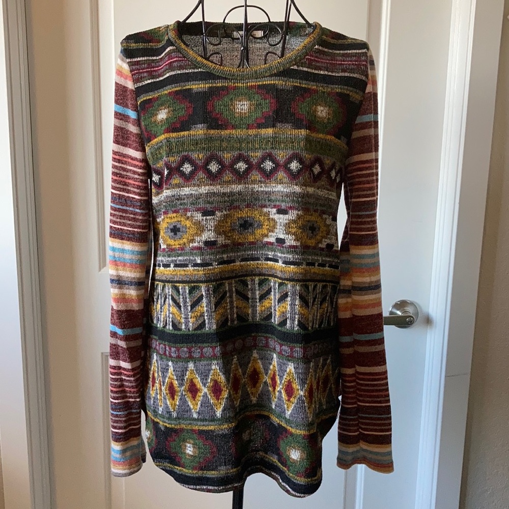 Stripe and Pattern Sweater
